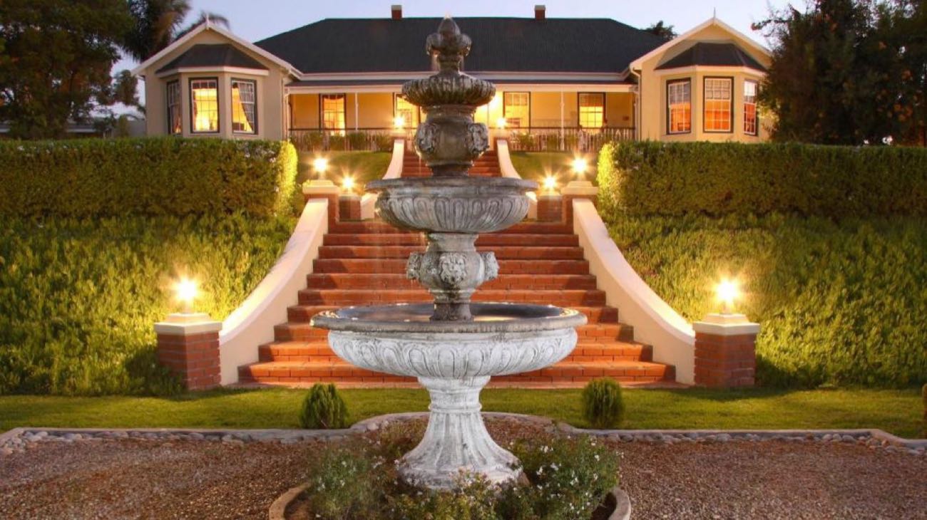 The manor house at La Plume Boutique Hotel & Spa, near Oudtshoorn